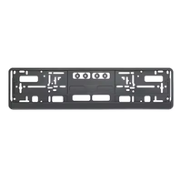 Support de plaque d'immatriculation en plastique noir de haute qualité, universel, style professionnel, cadre de voiture, directement de l'usine