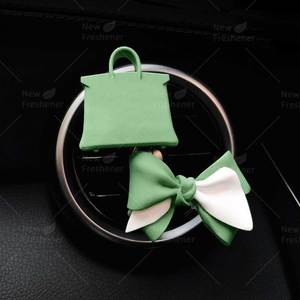 Borse fatte a mano alla moda fiocchi pantofole forma deodorante per <span class=keywords><strong>auto</strong></span> sfogo Clip profumo grandi regali per ragazze e signore - Product Image 4