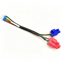 Kabel Harness Kustom dengan Konektor Plastik Merah & Biru, Terminal Pin Pre-crimped untuk Modul Kontrol Peralatan Rumah Tangga