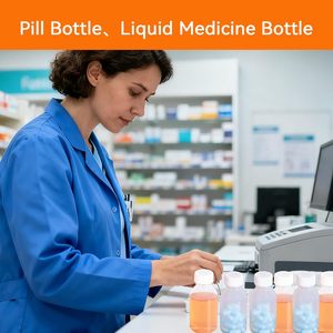 250ml 8oz <b>Empty</b> PE Plastic Bottle Tosess Matte Screw Cap Measuring Cup Label <b>Box</b> Spain White Bottle - Product Image 2