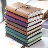 Carnet en cuir de qualité supérieure, durable, fait à la main, tailles A5, A6, A7, reliure cousue, journal pour les voyageurs et les journaux de vacances
