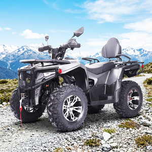 300cc Adult 4 Wheeler ATV 4x2 Shaft Drive CVT Electric Start Water Cooled, All Terrain Quad Bike Double A-Arm Suspension Custom