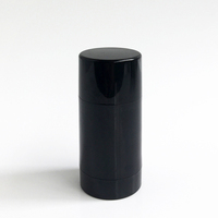 Yueshunxing Round Twist up Salve Anti-transpirant Bâton Déodorant Tube 30g Noir Blanc En Plastique Vide Déodorant Bâton Conteneur