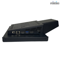 Système de point de vente (PDV) PC10 facile à utiliser avec un design noir élégant, PC PDV mural