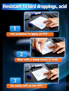 Película Protectora de Pintura para Automóviles (PPF) Transparente de TPU de 6.5 Mil con Protección UV Autoregenerable y Garantía de 5 Años - Product Image 3