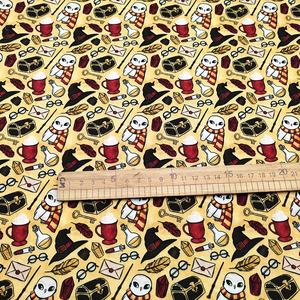 Dessin animé impression hibou verre 100% polyester <span class=keywords><strong>tissu</strong></span> pour demi-cour bricolage couture artisanat matériel rideau entoilage doublure - Product Image 4