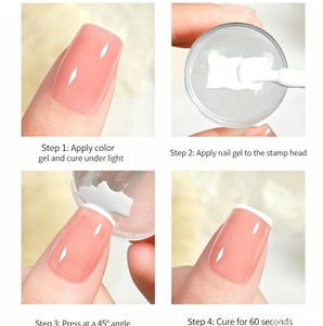 ISSILI Nouveau kit complet d'outils de transfert de motifs français en silicone à une et deux extrémités pour le nail art DIY - Product Image 6