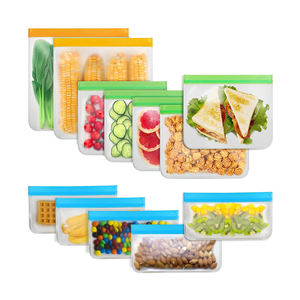 Bolsas de Almacenamiento de Alimentos con Cierre Hermético, Reutilizables, Aptas para Congelador, con Logotipo Personalizado, Bolsas de Polietileno con Sellado de Tres Lados, Bolsas de Almacenamiento de Alimentos con Autosellado - Product Image 2