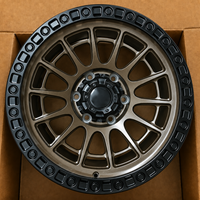 Jantes en stock 16x8 17x9 pouces ET0mm 6x139.7 Noir mat Jantes tout-terrain pour Toyota Tacoma RAM 1500 Chevy Silverado 1500