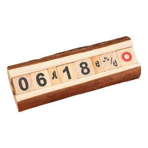 Calendrier en bois Mystique Arts, affichage de la date, décoration de bureau, cadeau pour la maison ou le bureau - Product Image 5