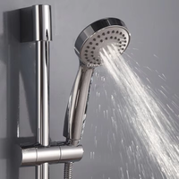 Pommeau de douche à pluie haute pression à 3 fonctions pour salles de bain, accessoire de robinet à main