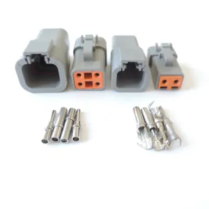 Deutsch DTP 2 Pin 4 Pin Gray Male Female Waterproof Electrical Auto Connectors Plug DTP06-2S DTP04-2P DTP06-4S DTP04-4P