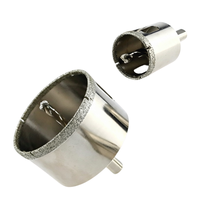 Scie cloche diamantée électrolytique avec foret pilote, queue triangulaire, pour verre, céramique, marbre et carrelage vitrifié