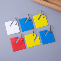 Plaque de clé personnalisée, porte-clés de chambre d'hôtel en acrylique, porte-clés de motel, feuille d'or, ajouter un logo, n'importe quelle forme, personnalisation