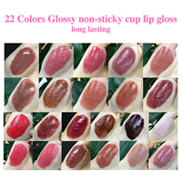 Gloss à lèvres végétalien à marque privée, marron rose, longue tenue, waterproof, hydratant, anti-transfert, effet miroir, haute brillance