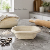 Joho Panier de levage en pulpe de bois pour pain au levain, compatible four, naturel, écologique, sûr, outil artisanal professionnel