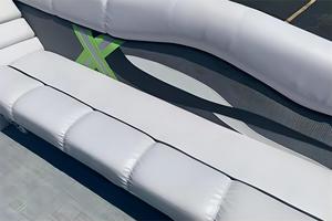 Peerless Innovador Deporte Catamarán Pontón Barco Familia Tipo Inflable Aluminio Barco de Pesca con Motor Fueraborda y <span class=keywords><strong>Remolque</strong></span> - Product Image 2