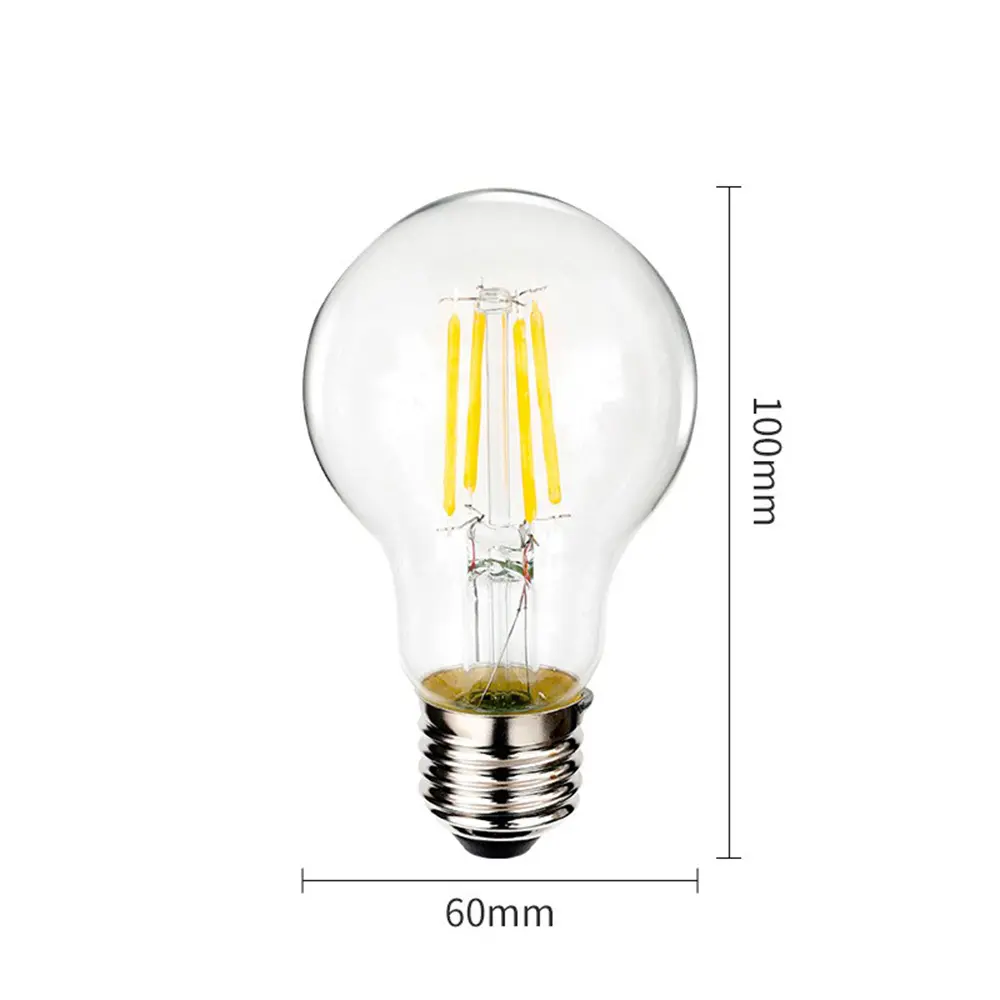 工場でカスタマイズされた110v220v12v 24v36vエジソン白熱灯調光可能フィラメントLED電球