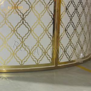 Vente en gros acrylique or <span class=keywords><strong>location</strong></span> hôtel Banquet mariage Table fête réception commerciale en plein air pour événement - Product Image 6