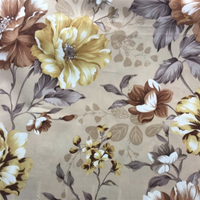 Tissu en peluche velours 100 polyester à imprimé de fleurs
