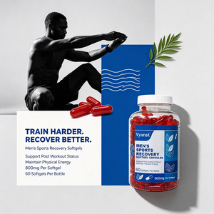 Men's Sports Recovery Softgel Capsules 800mg 60pcs Support Post Workout Status Maintain Physical Energy Private Label OEM - Product Image 4