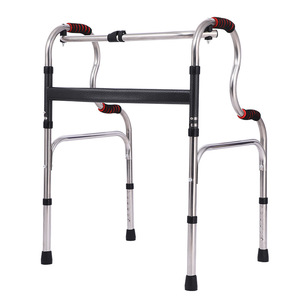 Déambulateur Yongshan en acier inoxydable à quatre pieds avec poignées pour soutenir la mobilité des personnes âgées - Product Image 1
