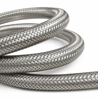 Couverture en maille tissée en acier inoxydable, filet d'expansion DN15~DN32, épaisseur 0,25 mm, résiste à une pression accrue