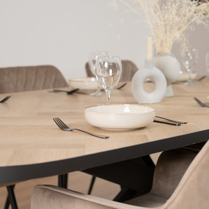 <span class=keywords><strong>Tavolo</strong></span> da Pranzo Moderno Nordico con <span class=keywords><strong>Sedie</strong></span>, Set Completo per <span class=keywords><strong>4</strong></span>-6 Persone, <span class=keywords><strong>Tavolo</strong></span> <span class=keywords><strong>e</strong></span> <span class=keywords><strong>Sedie</strong></span> in MDF - Product Image 5