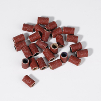 Bandes de ponçage Yaqin 2025 6,35 mm blanches, noires, brunes, en oxyde d'aluminium pour manucure et pédicure, pour ongles en acrylique et vernis