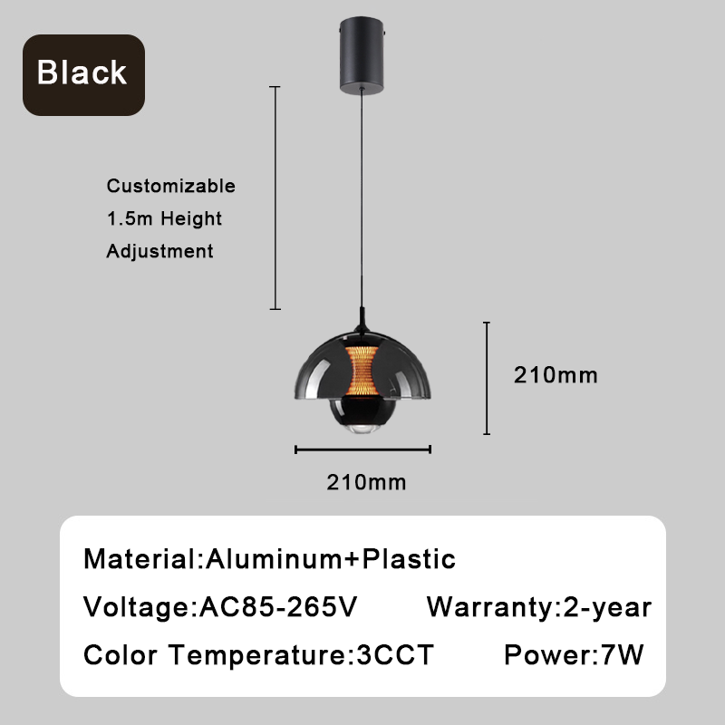 Modern Aluminum Light Luxury Dining Room Chandelier Home LED Advanced Sense Livingroom Lamp 85-265v 3CCT Pendants Lighting · image 6
