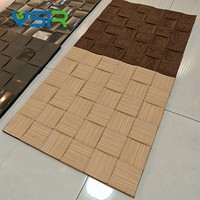 Panneau mural acoustique en mosaïque décorative moderne, panneaux acoustiques insonorisants en MDF