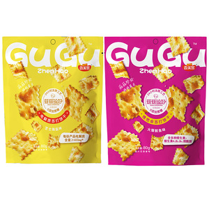 Galletas Saladas Sin Freír, Snack Saludable No Engordante, Tres Sabores, Venta al por Mayor de Fábrica, Galletas Horneadas de Forma Irregular - Product Image 3