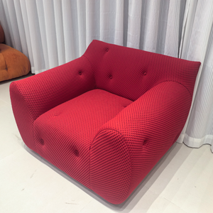 Sofá Individual de Diseño Retro Francés, Estilo Europeo, Color Crema, para Sala de Estar, Dormitorio, Hotel u Hospital - Product Image 6