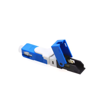 Quick Connector SC-APC SC UPC Fiber Optic Adapter for FTTH Use Gold Plated with PVC Coating
