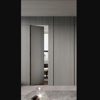 Porte encastrée dissimulée avec panneau en bois pour chambre et bureau à domicile – Décoration intérieure moderne pour rénovation