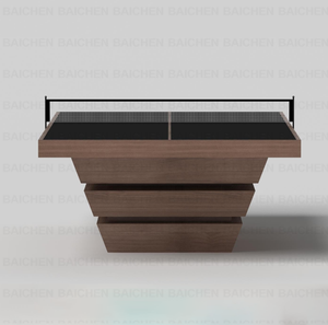 <span class=keywords><strong>Table</strong></span> <span class=keywords><strong>de</strong></span> <span class=keywords><strong>ping</strong></span>-pong en bois massif <span class=keywords><strong>de</strong></span> haute qualité, design pliable, OEM personnalisé pour les rassemblements familiaux, les lieux sportifs, approvisionnement en gros - Product Image 2