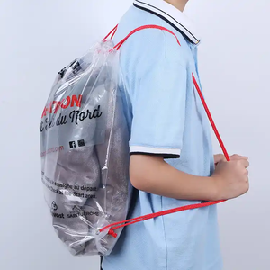 Biểu Tượng Tùy Chỉnh In Sinh Thái Thân Thiện Với Dây Kéo Ba Lô Nhựa Rõ Ràng Túi Trong Suốt Chuỗi Pouch Túi Dây Đeo Vai - Product Image 5