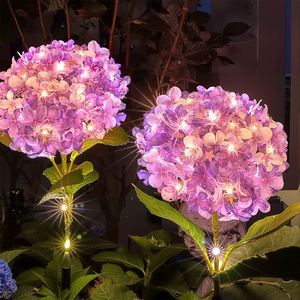 Luces Decorativas Solares de Hortensias Más Vendidas en Europa para Decoración de Patios y Arreglos Festivos, con Colores Personalizables - Product Image 5