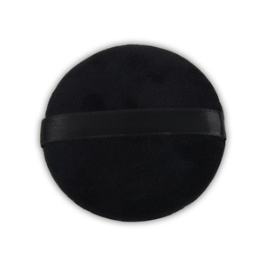Grand éponge de <span class=keywords><strong>maquillage</strong></span> ronde floquée noire, longue durée, non lavable, pour poudre libre et poudre compacte - Product Image 5