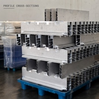 Profilé d'extrusion en aluminium pour boîtier de batterie de véhicule électrique 6063-T5, usinage CNC personnalisé, services OEM anodisés
