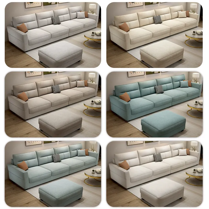 Lujo modular convertible sofá seccional en forma de L esquina sofá seccional conjunto de muebles de sala de estar