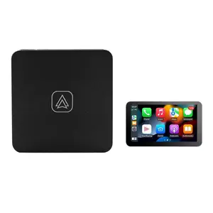 Surbaner Wireless AI Box per iPhone Android TV cablato per Auto converte cablato in Wireless adattatore CarPlay Auto multimediale