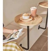 Table Ronde Murale Moderne en Pierre pour Salons de Thé, Pâtisseries et Cafés – Table de Banquette Tendance Origine Fujian