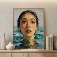 Impression sur toile 18-24 pouces, nouveau design, impression UV écologique, peinture moderne de la silhouette féminine, art HD pour la décoration murale de la maison