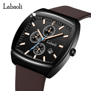 Labaoli Lapaoli Explosiones Reloj Calendario Negocios Reloj impermeable Cinta de silicona luminosa Reloj de hombre al por mayor - Product Image 1