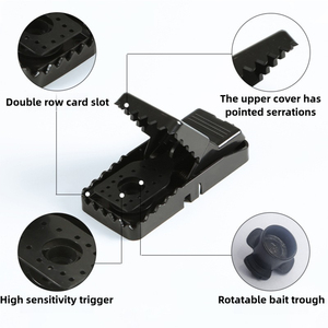 Trampa para Ratones Automática Reforzada con Metal de Gran Tamaño y Alta Resistencia con Barra Transversal Reforzada con Alambre para Fábrica o Almacén - Product Image 4