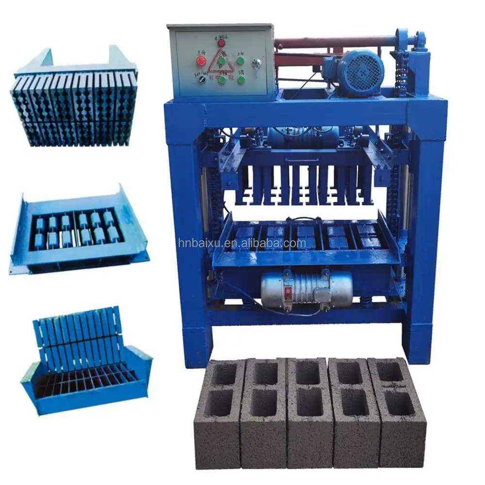 sell well large capacity hollow block forming machine interlocking brick making machine