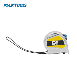 Ruban à mesurer rétractable en acier de 5m avec système de mesure métrique de boîtier de galvanoplastie de ruban en acier blanc - Product Image 4