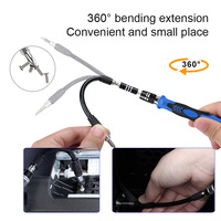 Mini juego de destornilladores de precisión 117 en 1 de alta calidad con brocas multiusos de acero CRV Kit de destornilladores de reparación electrónica herramientas
