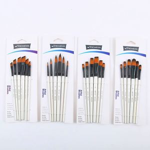 6pcs Professional Art <b>Paint</b> Brush <b>Set</b> Watercolor Acrylic Oil Painting Brush Arts Supplies - Product Image 3